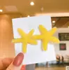 Grampo de Cabelo Estrela do Mar Cor Doce Ins Grampo de Cabelo Feminino Coreia do Sul 2021 Novo Clipe Lateral para Menina Clipe Mori Acessório de Cabeça