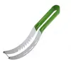 Cortador de Sandía de Acero Inoxidable, Cortador de Sandía Doméstico y Comercial, Corte Rápido de Melones, Cortador Multifuncional de Melón Cantalupo