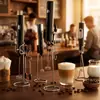 Suporte para batedor de leite de aço inoxidável direto da fábrica, escorredor de haste de agitação elétrica, porta-armazenamento de utensílios de café