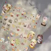 Adesivos de Manicure Tomoni Finos e Resistentes Adesivos de Unha de Desenho Animado Fofos Nova Coleção Outono Chinoiserie Material de Adesivo de Joia