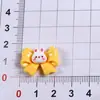 Accesorios de Resina de Conejo Brillante de Dibujos Animados para DIY Pinza para el Cabello Goma para el Cabello Pinza de Garra Funda de Teléfono Pegatinas para Vasos de Agua
