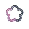 Cuentas de Mosaico Coloridas Flor Grande Cierre de Primavera Llavero DIY Cadena para Teléfono Accesorios de Aleación Piezas Pequeñas Bolsa Anillo Conector para Colgar