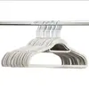 Organizador de perchas antideslizante, sin costuras, flocado, percha mágica 42CM, perchero de terciopelo para tienda de ropa al por mayor