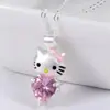 Múltiplos Estilos de Colares de Gato de Desenho Animado com Strass, Correntes de Clavícula da Moda para Meninas, Estudantes e Melhores Amigas, com Correntes de Suéter de Design Único