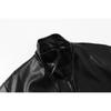 Blackhoop Marca Americana de Moda Chaqueta de Piel Sintética Abrigo Negro para Hombres y Mujeres Diseño de Pareja Elegante Chaqueta Biker B15
