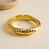 Pulsera Geométrico Irregular Plegada con Textura Metálica Europea y Americana Moda Transfronteriza Personalidad Pulsera Exagerada Joyería de Mano de Alta Gama para Mujeres