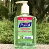 Botella de gel desinfectante de manos tipo prensa octagonal PET236 ml, de secado rápido y sin lavado, de fábrica.
