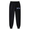 Calças casuais masculinas cor sólida forradas com fleece longas moda estampada esportivas com cordão fabricantes atacado para mapa logo