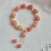 [pilha de ouro jade] cabaça em pó círculo duplo pulseira bodhi presente para amigas alto valor pulseira curinga atacado