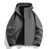 Mismo estilo que el conjunto de tres en uno para exteriores de la familia Luo, chaqueta tipo cáscara de dos piezas, ropa de manga larga cortavientos impermeable, chaqueta de alta gama, desmontable