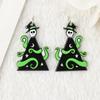 Aretes, Collar, Llavero, Colgante para Bolso de Calcetines Navideños de Terror Acrílico de Doble Cara de Venta Caliente Transfronteriza