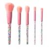 Hogar directo caramelo cinco juegos de cepillo herramientas de belleza mango transparente set de brochas de maquillaje Explosiones de influencers