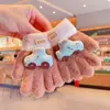 Guantes de Rebaja para Niñas, Nuevo Estilo Otoño e Invierno, Guantes Cálidos y a Prueba de Frío Kuromi de Cinco Dedos para Niños Pequeños y Niños