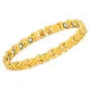 Pulseiras Populares Transfronteiriças Europeias e Americanas para Homens e Mulheres, Pulseiras Magnéticas em Formato de Peixinho e Espiga de Trigo, Pulseiras de Casal em Metal, Tornozeleiras e Joias