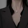 Collar Para Mujer Ins Estilo Coreano Simple Regalo de Cumpleaños para Novia Cadena de Clavícula de Alta Calidad Estudiante Femenina Estilo Frío Joyería de Moda