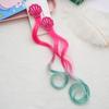 Grampo de Peruca Infantil Acessórios de Cabelo Cacheados Coloridos Headwear para Cabelo de Menina Par de Grampos de Cabelo de Sereia Princesa Concha