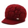 Comercio exterior sombrero de abuela madre al por mayor en stock invierno nuevo cálido con más terciopelo sombrero de punto moda sombrero de lana transfronterizo