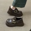 2026 Primavera/Outono Slip-On Preguiçoso Sola Grossa Antiderrapante Confortável Mocassins Mary Jane Moda Feminina Sapatos Individuais