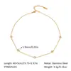 Amazon Fashion Pulseira Simples de Alto Padrão Tornozeleira Colar Feminino Ouro 18K Aço Titânio Dopamina Meninas Influenciadoras da Internet