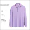 Camiseta Polo Masculina de Manga Longa para Primavera e Outono Transfronteiriça Jovem Tendência Slim Fit Estilo Coreano Casual Cor Sólida Gola Alta