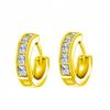 Yihua Tendência Simples Diamante Suíço Quadrado Brincos de Diamante Quadrado Estilo Coreano Brincos de Zircônia com Diamante Quadrado Brincos de Diamante Quadrado