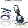 Soporte para Llavero Airtag - Funda Protectora para Airtag - Soporte Metálico Resistente a Rayones para AirTag Soporte para Collar de Perro Airtag Anti-Pérdida con Cierre Magnético