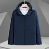 Chaqueta exterior con logo personalizado, chaqueta con capucha unisex, abrigo de trabajo, ropa de trabajo para montañismo bordada, cortavientos e impermeable
