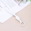Chaveiro Colorido Tecido com Contas, Corrente para Celular Macaron, Pingente Decorativo Pequeno DIY para Bolsas