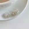Novos Brincos Gancho de Orelha com Flor, Pérola, Gota d'Água e Franja Estilo Chinês Estilo Floresta de Verão Brincos Delicados Luxo Leve Brincos de Alta Qualidade Atacado