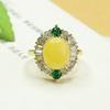 Anillo de Ámbar Natural Aiyu Anillo de Cera de Abeja Amarilla Estilo Étnico Femenino Venta al por Mayor de Fábrica Dropshipping S3122004