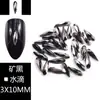 Broca de unha elétrica hot transfronteiriça K9 Cristal Multi-corte 3*10mm fundo plano semente de melão Broca Joia de unha DIY
