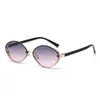 Gafas de Sol Metálicas Ovaladas Pequeñas de Nueva Moda Transfronterizas Simples y Versátiles de Alta Calidad para Viajes y Fiestas