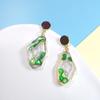 Produto Heng 2023 primavera e verão novo efeito pedra original imitação design de nicho brincos elegantes femininos femininos