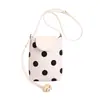 Bolsa pequena de bolinhas estilo coreano para mulheres, nova coleção de verão 2026, bolsa de ombro moderna e casual, perfeita para o uso diário e para carregar seu celular