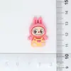 Muñeco Labubu de Dibujos Animados, Accesorios de Resina, Pasadores para el Cabello de Bricolaje, Adornos para el Cabello, Taza de Agua, Pegatinas para Funda de Teléfono, Materiales para Hebillas de Zapatos de Caja Sorpresa