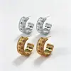Pendientes con Textura Retro Cepillada, Pendientes de Media Luna Sencillos y de Moda Estilo Francés, Tachuelas Versátiles de Alta Gama y Elegantes