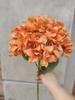 Flor Falsa Hortensia Flor Artificial Flor Decorativa Flor de Sala Flor de Piso Flor de Seda Boda Sala Modelo Flor de Interior