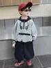 Conjunto de Sudadera para Niños Primavera y Otoño 2025 Nuevo Conjunto Deportivo de Dos Piezas de Moda para Niños Ropa con Capucha de Otoño