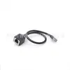 Cable Adaptador de Datos RJ12 Hembra Uno a Dos DC5521+RJ12 Cabezal de Cristal Cable de Red Gigabit