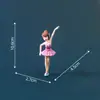 Chen Jun artesanato menina do balé plástico PVC artesanato chaveiro acessórios paisagem em miniatura Musgo ornamentos presente