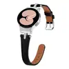 Aplicável para Samsung watch4/5 Pulseira de Couro com Strass em T Perfeito, Embutido, Afinando a Cintura, Pulseira de Couro para Smartwatch