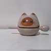 Adorno de pez de madera para aliviar el estrés, un artículo relajante y calmante para el escritorio de la oficina, un pequeño regalo para las fiestas y cumpleaños para hermanas