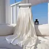 Comércio Exterior Amazon Transfronteiriço Europeu e Americano Estilo Elegante Saia de Cetim de Comprimento Médio Novo Estilo Independente Saia Longa Guarda-chuva Roupas Femininas