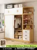 Prateleira de Roupa Suspensa Simples de Grande Capacidade Estilo Guarda-Roupa Armário Superior Pode Colocar Malas Impermeável Resistente ao Desgaste Anticolisão Armazenamento de Apartamento Guarda-Roupa