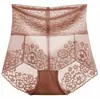 Pantaletas de encaje de cintura alta para realzar el trasero para mujer, Faja moldeadora para control de abdomen y cintura para posparto, Control fuerte del abdomen, Estilo delgado de verano