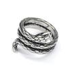 Anillo de Moda para Hombre de Acero de Titanio con Serpiente del Zodíaco Enrollada Año del Zodíaco Serpiente 2025 Este Año de la Vida Anillo de Dedo Simple Avanzado