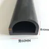 Tira de defensa marina tipo D tira de defensa para yate y lancha rápida tira de borde protector de absorción de impactos para contenedor trasero de camión de basura tira de goma EPDM