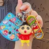 Boneco de Pelúcia Autêntico Crayon Shin-Chan Saco de Dormir Chaveiro Carro de Desenho Animado Chaveiro de Bolsa Pingente Presente