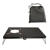 Mesa de picnic al aire libre mesa plegable mesa con aislamiento térmico estilo japonés soporte para estufa de camping mesa de aleación de aluminio mesa para estufa de camping