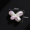 Nuevo colgante de gota de aceite plateada con borla de flor de calabaza mariposa abanico para pulsera DIY pendiente